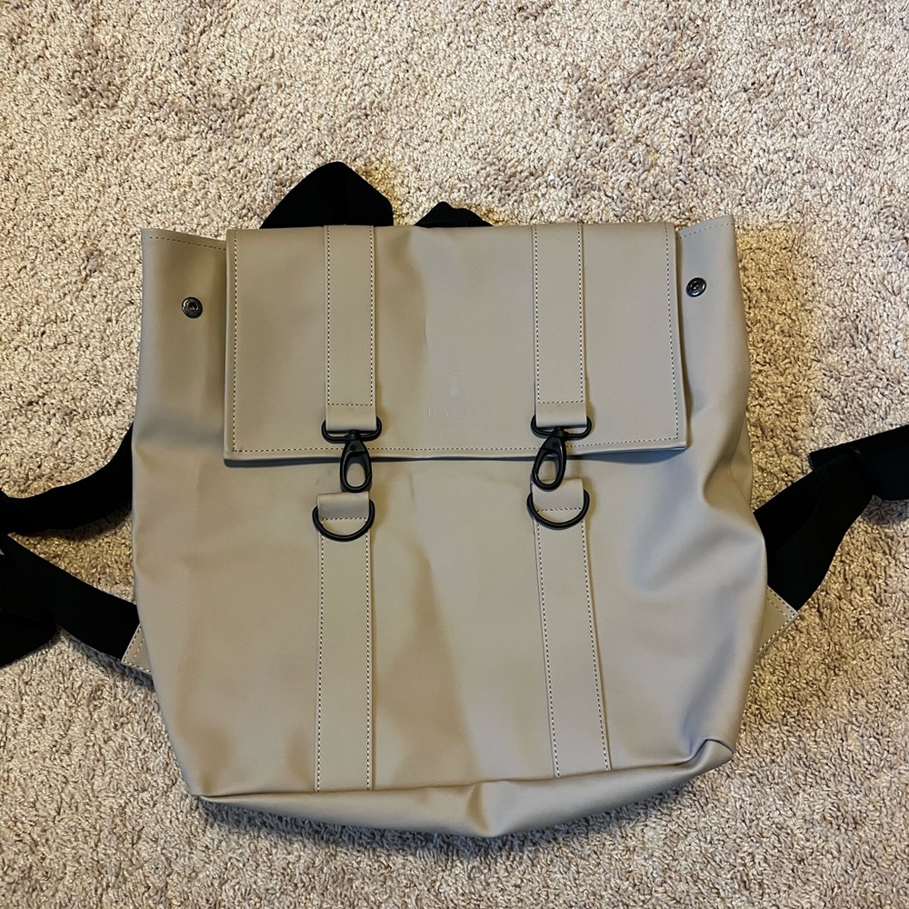 Rains waterproof backpack with laptop sleeve